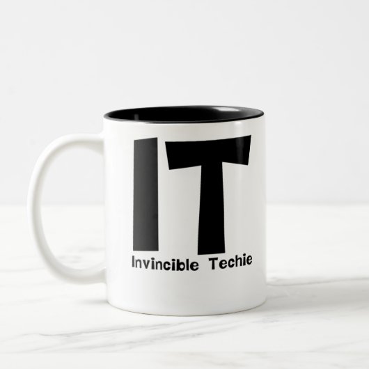 Tasse 2 Couleurs Technologies Informatiques Invincibles. (Gauche)
