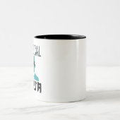 Tasse 2 Couleurs Technologue en chirurgie Ninja Scrub Tech (Centre)