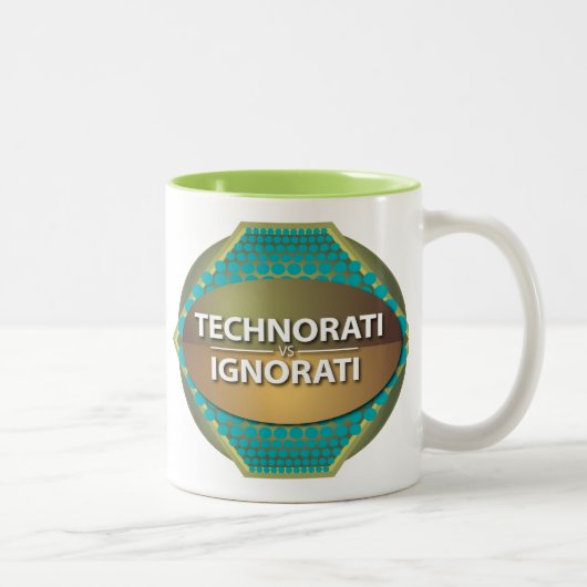 Tasse 2 Couleurs Technorati vs Ignorati (Droit)