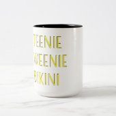 Tasse 2 Couleurs Teckel minuscule de bikini (Centre)