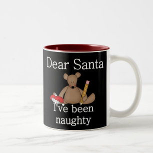 Tasse 2 Couleurs Teddy Bear Cher Noël Père Noël
