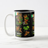 Tasse 2 Couleurs Teddy Bear Collection St. Patrick's Day (Gauche)