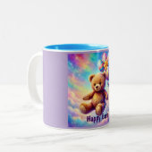 TASSE 2 COULEURS TEDDY BEAR FLOATING ~   (Devant gauche)