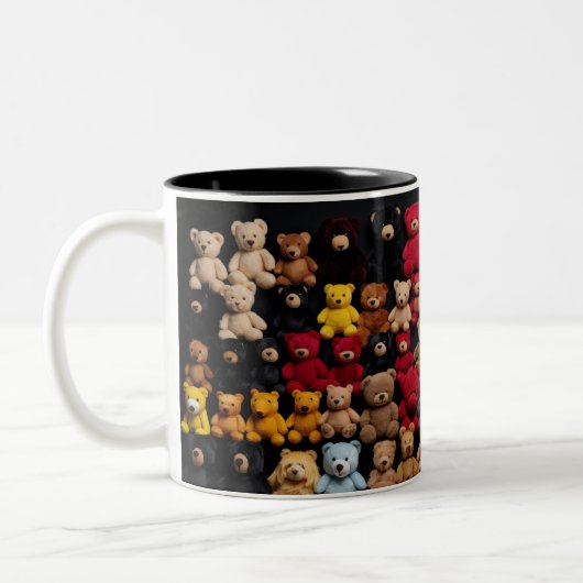 Tasse 2 Couleurs Teddy Bear Knolling (Gauche)