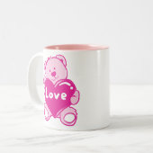 Tasse 2 Couleurs Teddy Bear Love (Devant gauche)