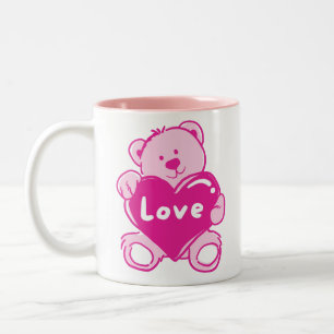 Tasse 2 Couleurs Teddy Bear Love