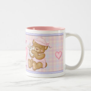 Tasse 2 Couleurs Teddy Girl - Pâques