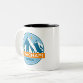 Tasse 2 Couleurs Tehachapi Mountains California Stars Moon (Devant gauche)