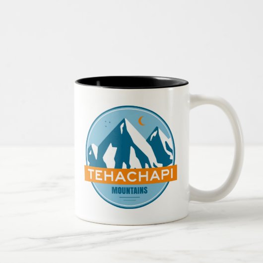 Tasse 2 Couleurs Tehachapi Mountains California Stars Moon (Droit)
