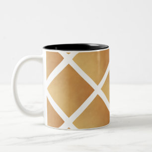 Tasse 2 Couleurs Teintes Tissées de Brun