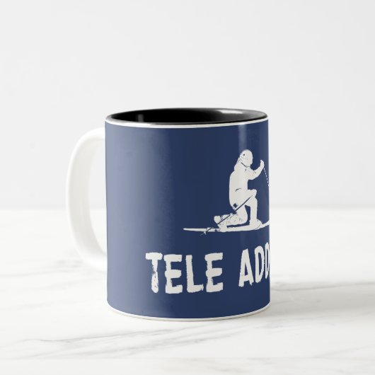 Tasse 2 Couleurs Tele Addict (Devant gauche)