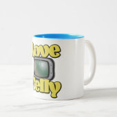 Tasse 2 Couleurs Télé amour (Devant droit)
