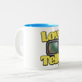 Tasse 2 Couleurs Télé amour (Devant gauche)