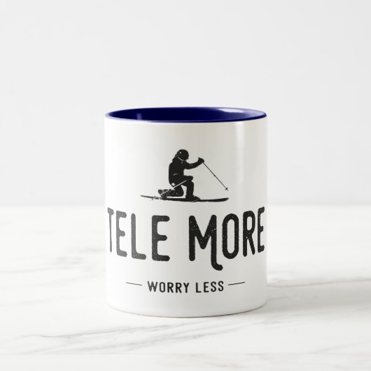 Tasse 2 Couleurs Tele More Worry Less (Centre)