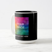 Tasse 2 Couleurs Télécharger Ajouter une image personnelle Photo So (Devant gauche)