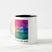 Tasse 2 Couleurs Télécharger le logo de l'entreprise Photo Ajouter (Devant gauche)