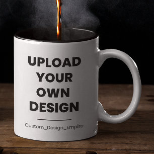 Tasse 2 Couleurs Téléchargez votre propre design ici Modèle perso