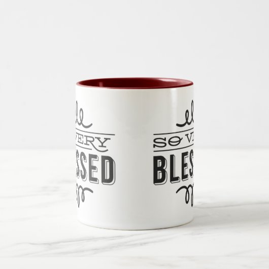 Tasse 2 Couleurs Tellement Béni (Centre)