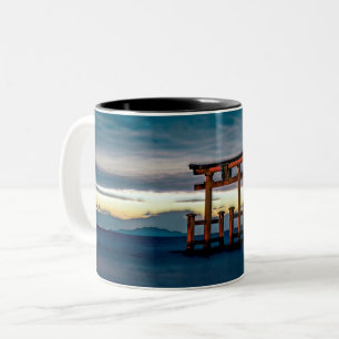 Tasse 2 Couleurs Temple-Torii-Porte Japonaise
