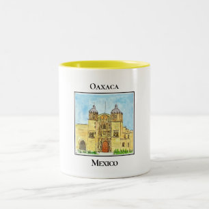 Tasse 2 Couleurs Templo de Santo Domingo historique à Oaxaca