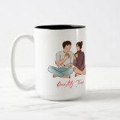 Tasse 2 Couleurs temps de qualité rester ensemble (Gauche)