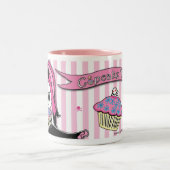 Tasse 2 Couleurs Temps mortel de petit gâteau de Cute™ Delilah (Centre)