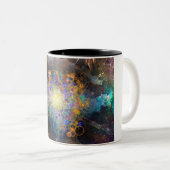 Tasse 2 Couleurs Temps spatial atomique (Devant droit)