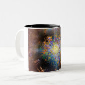 Tasse 2 Couleurs Temps spatial atomique (Devant gauche)