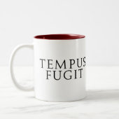 Tasse 2 Couleurs Tempus Fugit (Gauche)