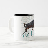 Tasse 2 Couleurs Tendance haussière du marché Stock (Devant gauche)