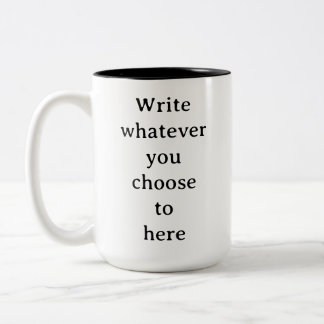 Tasse 2 Couleurs Tendance Moderne Minimaliste, Design Sur Mesure