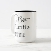 Tasse 2 Couleurs Tendance moderne Tante (Devant gauche)