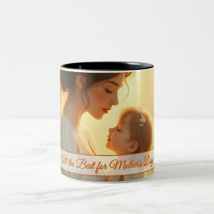 Tasse 2 Couleurs Tendre Amour Maternel dans une Lumière Fleurie
