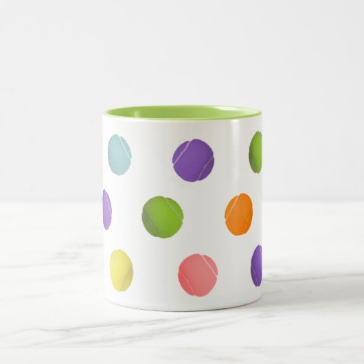 Tasse 2 Couleurs Tennis (Centre)