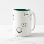 Tasse 2 Couleurs Tennis de table Ping-pong (Devant droit)
