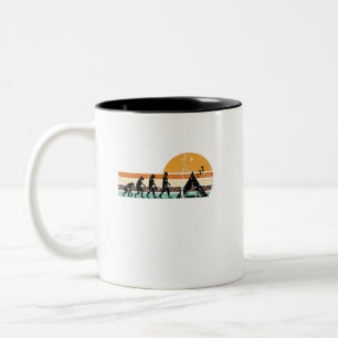 Tasse 2 Couleurs Tente de camping Camping Rétro