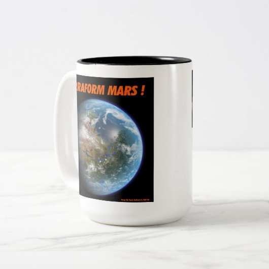 Tasse 2 Couleurs Terraforme Mars (Devant gauche)