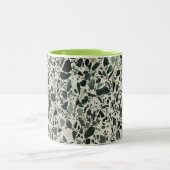 Tasse 2 Couleurs Terrazzo Vert Moderne (Centre)