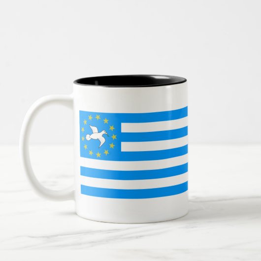 Tasse 2 Couleurs Terre d'Ambazonia - d'Amba - drapeau de Cameroons (Gauche)