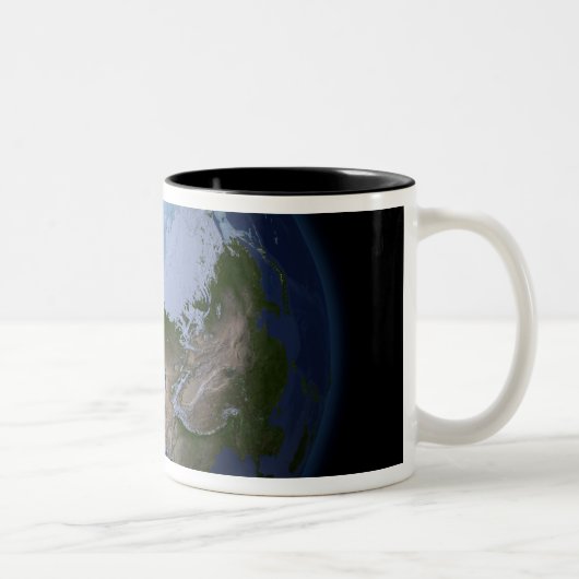Tasse 2 Couleurs Terre entière montrant la région arctique (Droit)