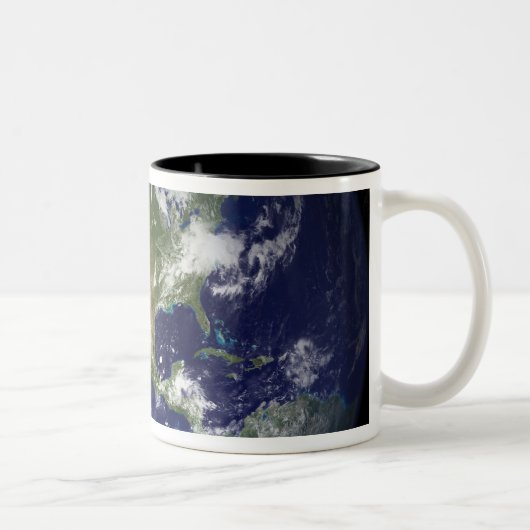 Tasse 2 Couleurs Terre montrant l'hémisphère occidental (Droit)