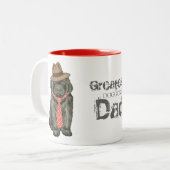 Tasse 2 Couleurs Terre-Neuve papa (Devant gauche)