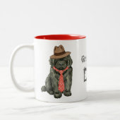 Tasse 2 Couleurs Terre-Neuve papa (Gauche)