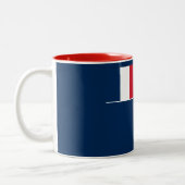 Tasse 2 Couleurs Terres australes françaises de l'Antarctique (Gauche)