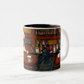 TASSE 2 COULEURS TERRIER AIREDALE & AMIS (Devant droit)