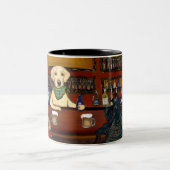 TASSE 2 COULEURS TERRIER AIREDALE & AMIS (Centre)