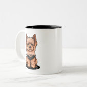 Tasse 2 Couleurs Terrier australien (Devant gauche)