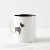 Tasse 2 Couleurs Terrier de Boston (Devant gauche)
