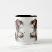 Tasse 2 Couleurs Terrier Jack Russell (Centre)