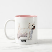 Tasse 2 Couleurs Terriers blancs de West Highland (Gauche)